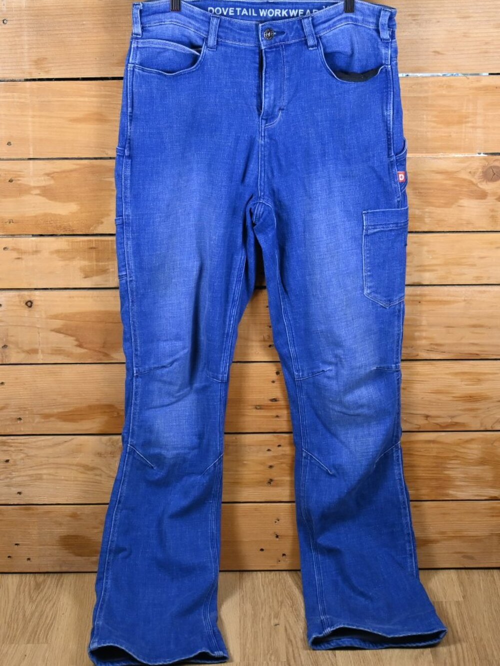 Dovetail Workwear Tori Stretch Carpenter Jeans Size 14 x 36